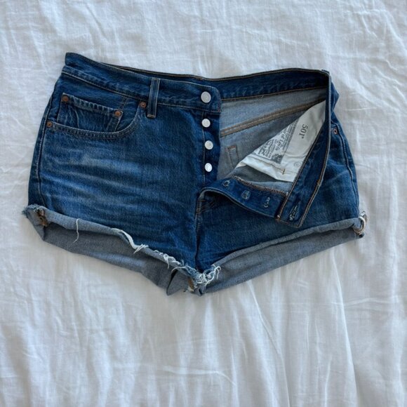 Levi's 501 Denim Shorts, sz 31 - Picture 4 of 6